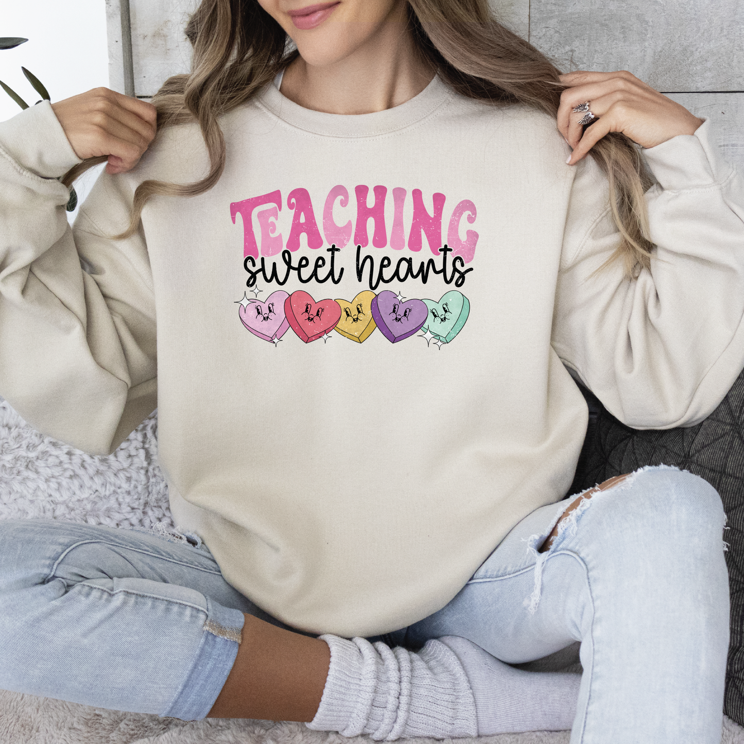 Teaching Sweethearts Crewneck Sweatshirt
