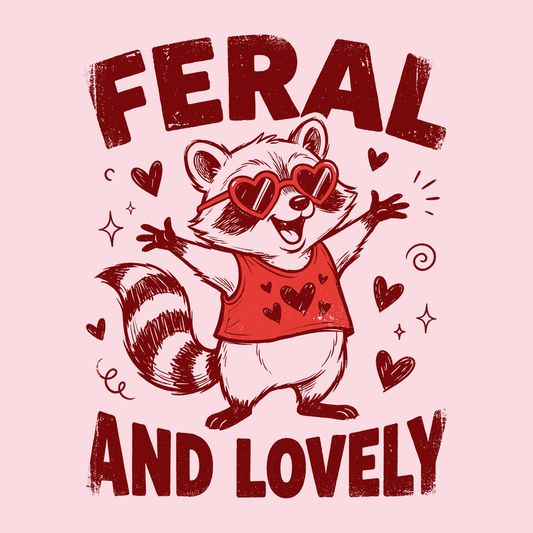 Feral and Lovely Valentine's Day DTF Transfer