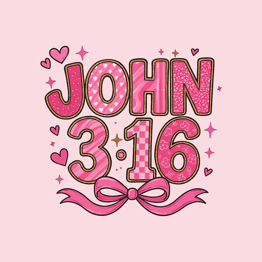 John 3:16 Valentine's Day DTF Transfer
