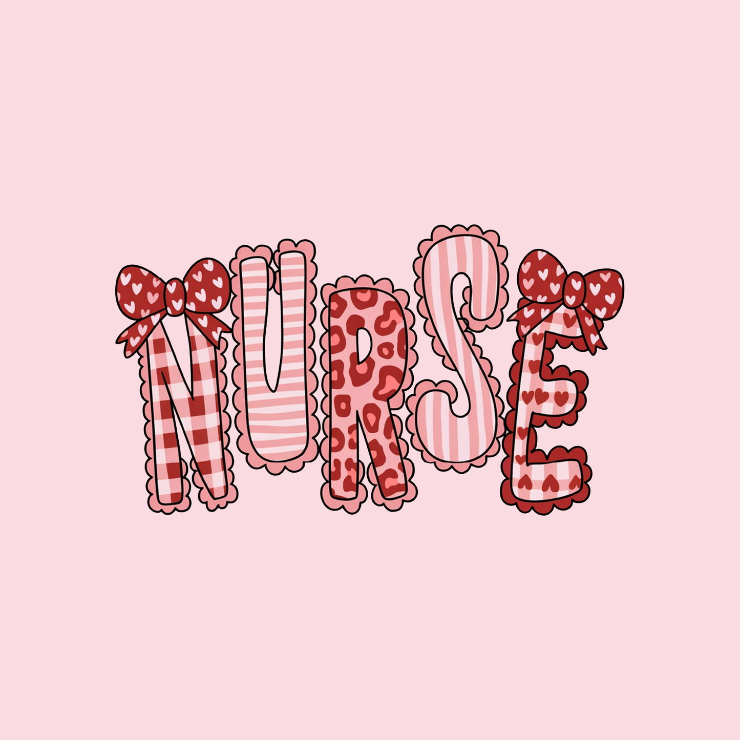Nurse Valentine's Day DTF Transfer