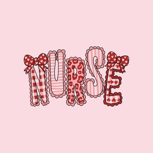Nurse Valentine's Day DTF Transfer