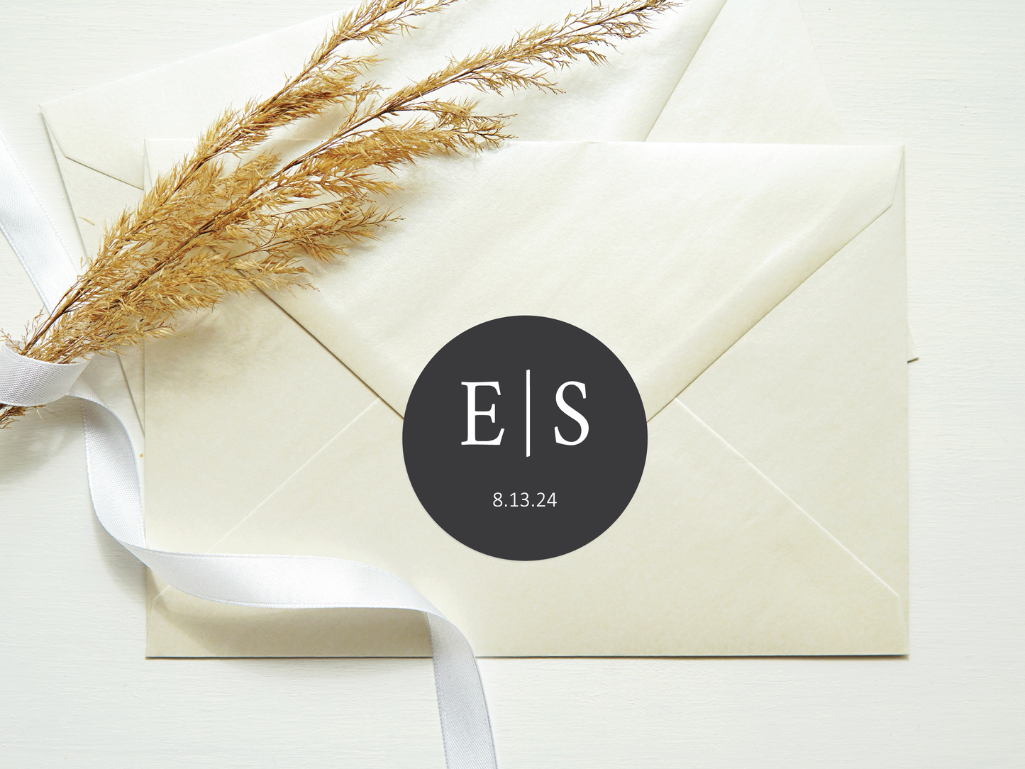 Monogram Wedding Labels
