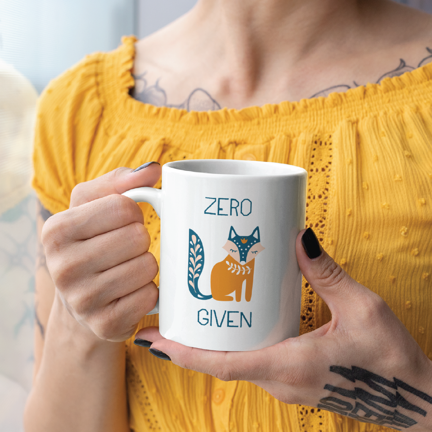 Zero Fox Given Folk Art Coffee Mug